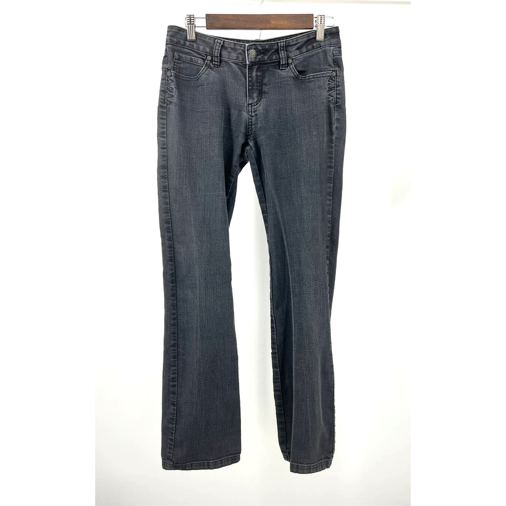 PrAna Grey Jeans Denim Straight Leg Low Rise Y2K Women's Size 4/27